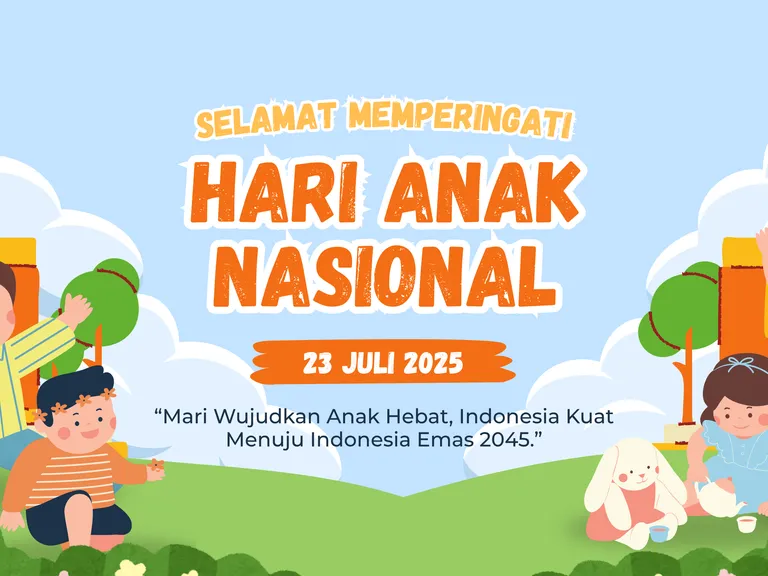 large poster hari anak nasional 2025