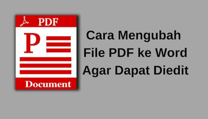 cara edit file pdf ke microsoft