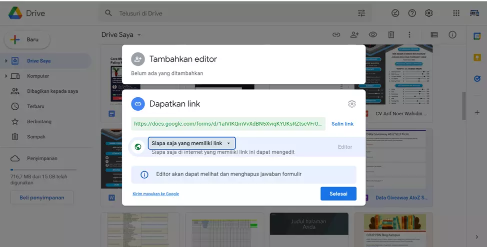Cara Membuat Google Drive yang Bisa Diakses Semua Orang 