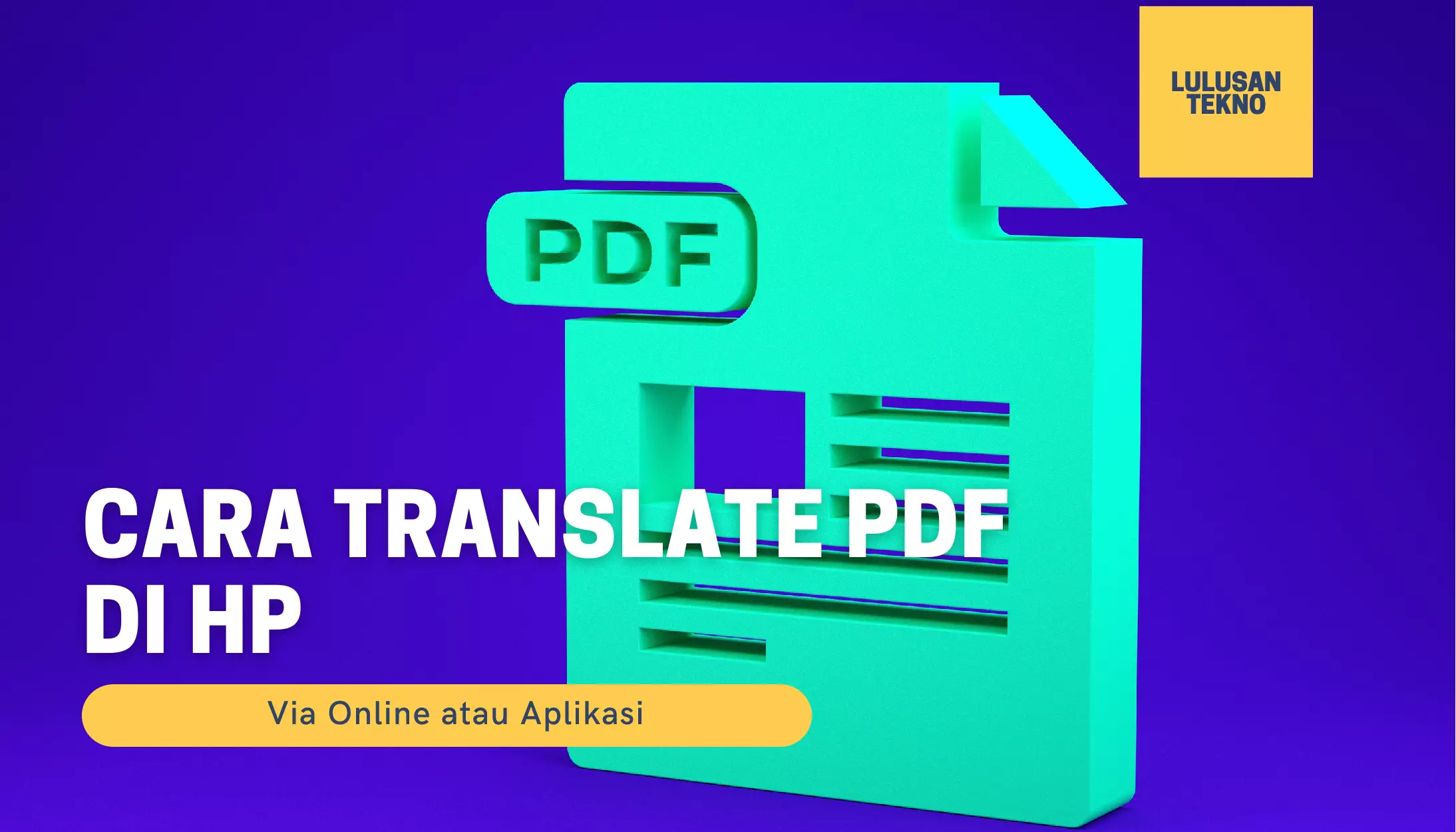cara translate PDF di HP