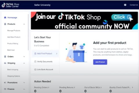 cara membuat TikTok Shop