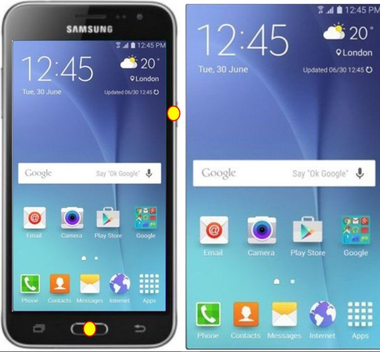 CARA SCREENSHIT SAMSUNG J3