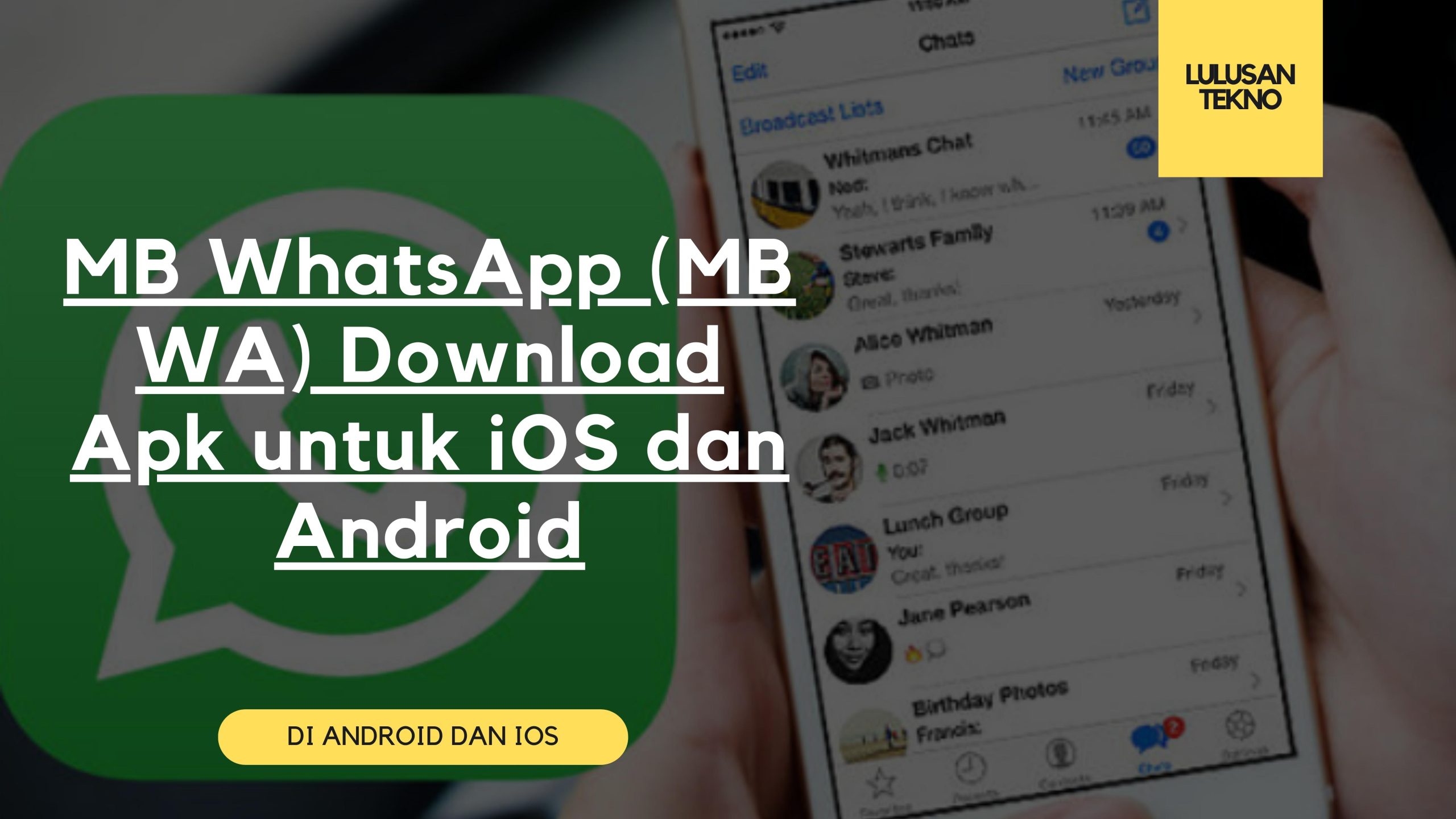 MB WhatsApp (MB WA) Download Apk untuk iOS dan Android