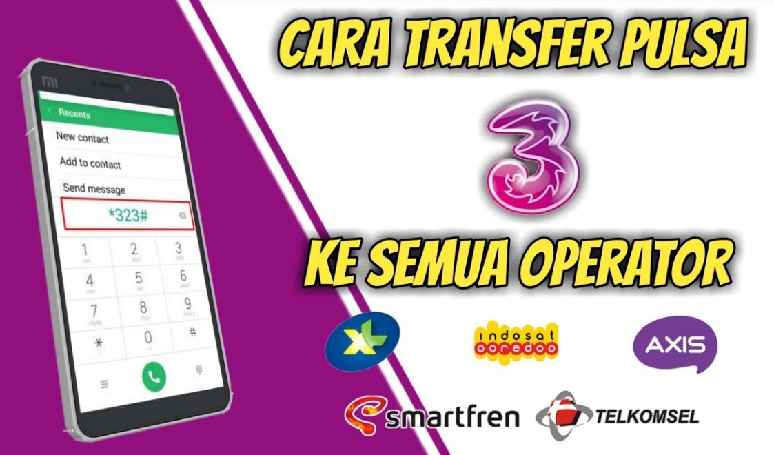 bagaimana cara transfer pulsa 3
