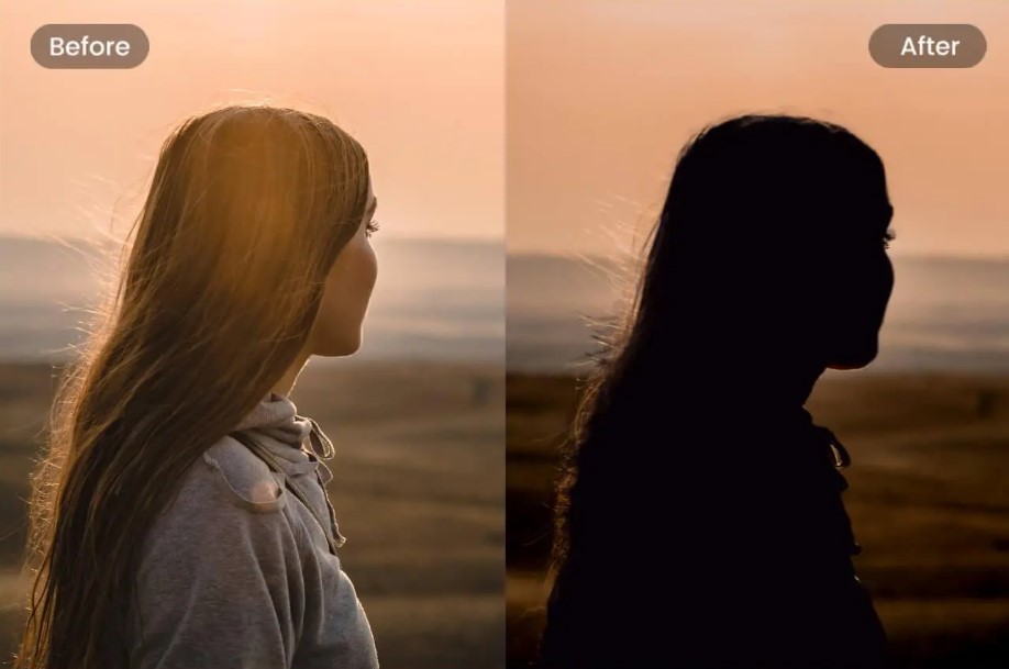 cara edit foto jadi siluet