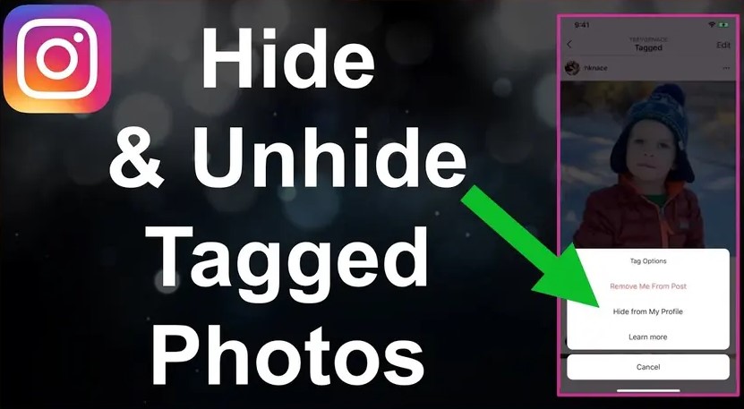 cara mengembalikan hide tag di Instagram