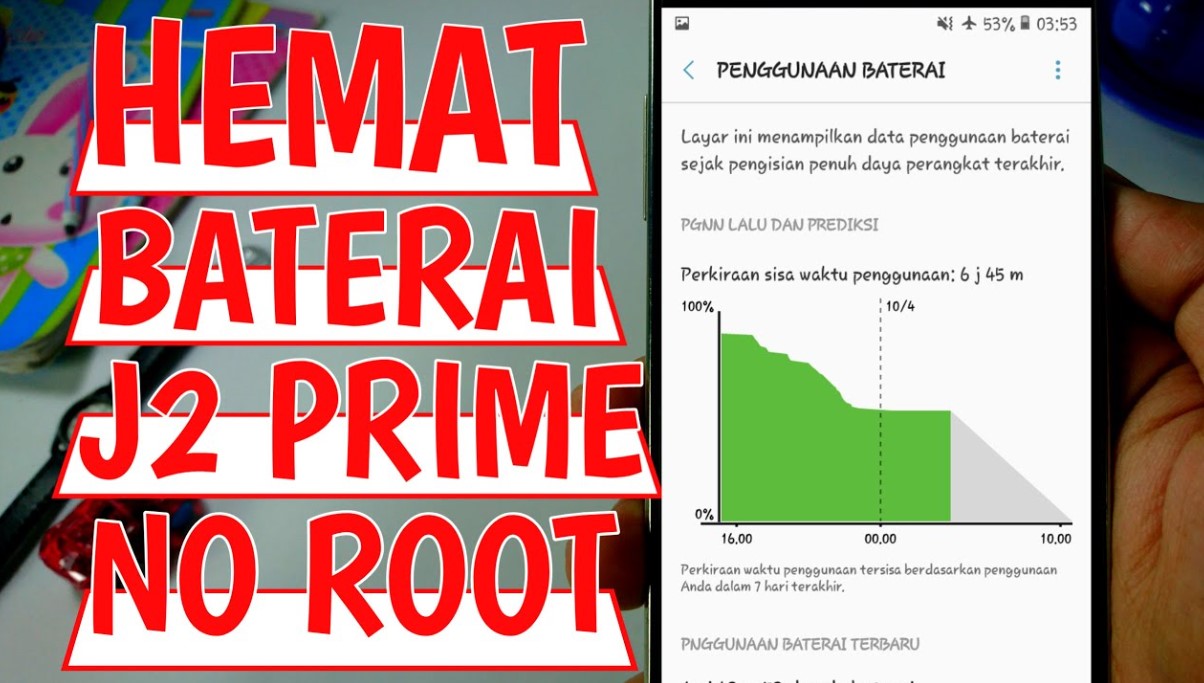 cara menghemat baterai HP Samsung J2 Prime