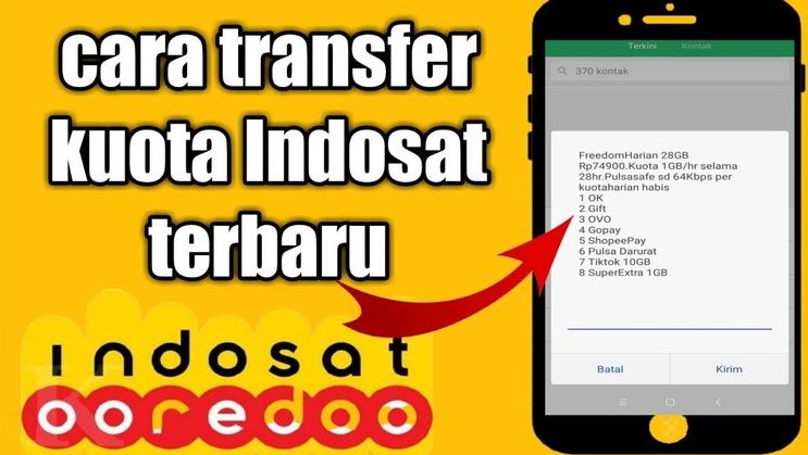 cara transfer pulsa IM3 ke 3