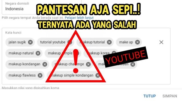 Cara Membuat Kata Kunci YouTube