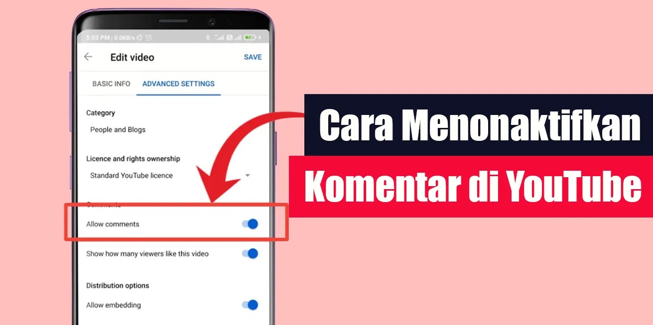 Cara Menonaktifkan Komentar di Youtube