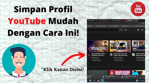 Cara Menyimpan Foto Profil YouTube