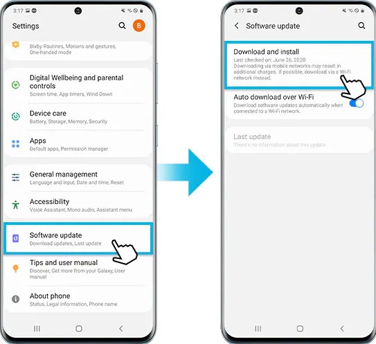 Cara Upgrade HP Samsung Galaxy V