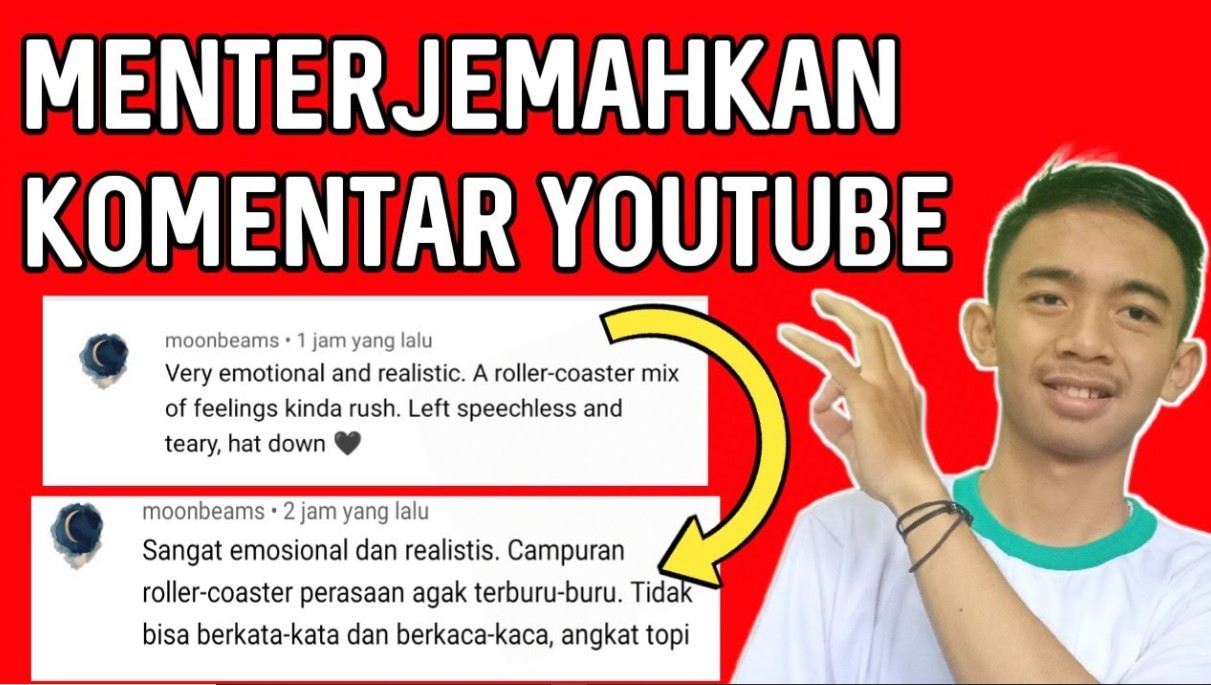 Cara menerjemahkan komentar di YouTube