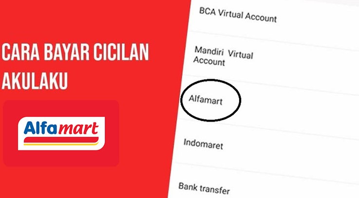 cara bayar tagihan Akulaku di Alfamart
