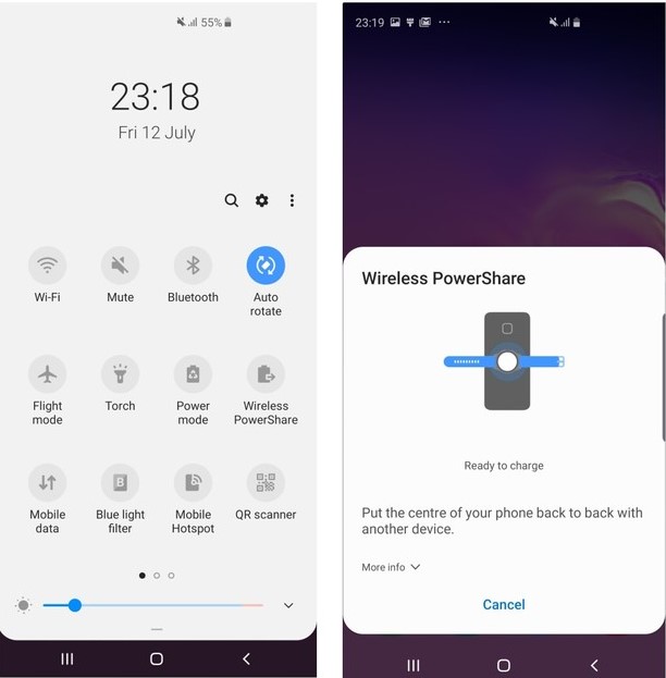 cara berbagi baterai HP Samsung