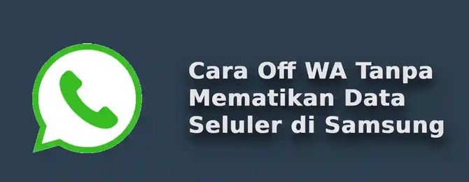 cara menonaktifkan data WA di HP Samsung