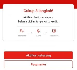 cara pengajuan limit Akulaku
