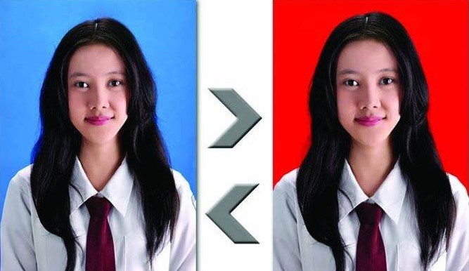 Cara Edit Foto Jadi Background Merah