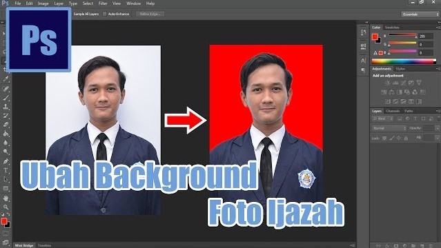 Cara Edit Foto Ijazah di Photoshop