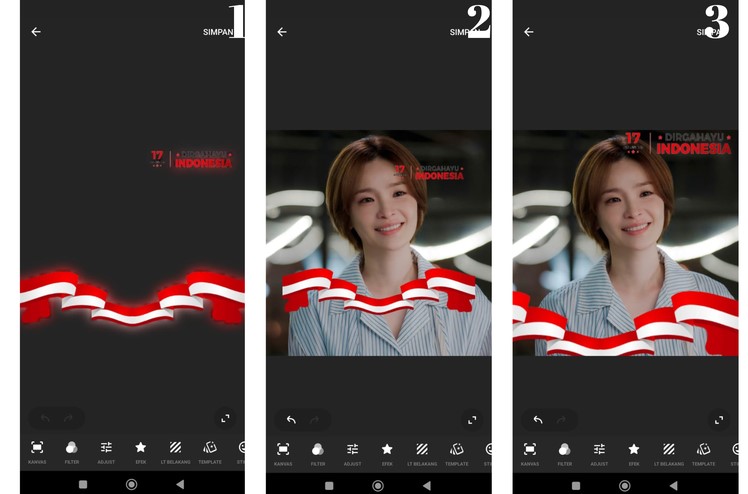 cara mengedit foto di InShot