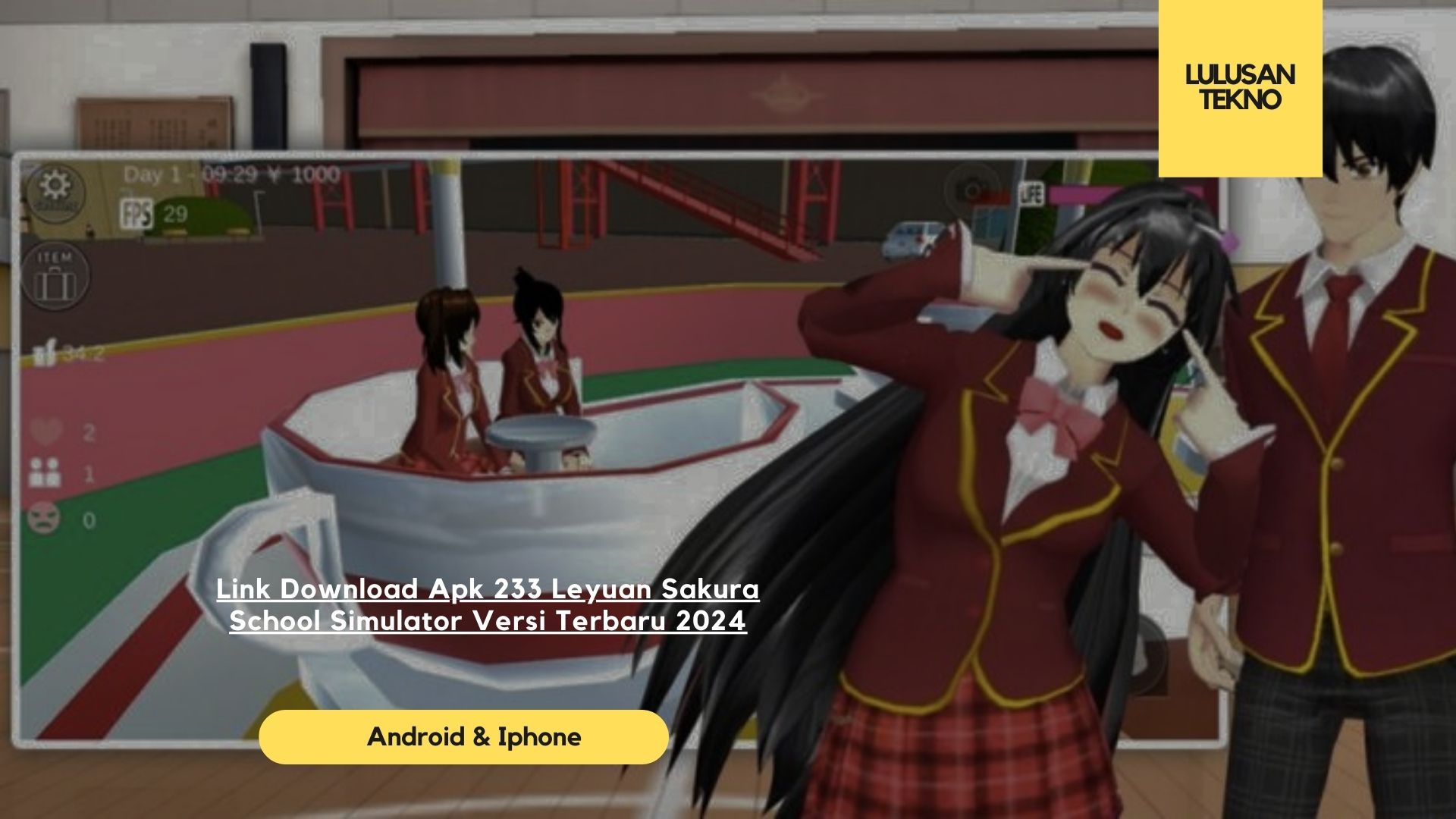 Link Download Apk 233 Leyuan Sakura School Simulator Versi Terbaru 2024