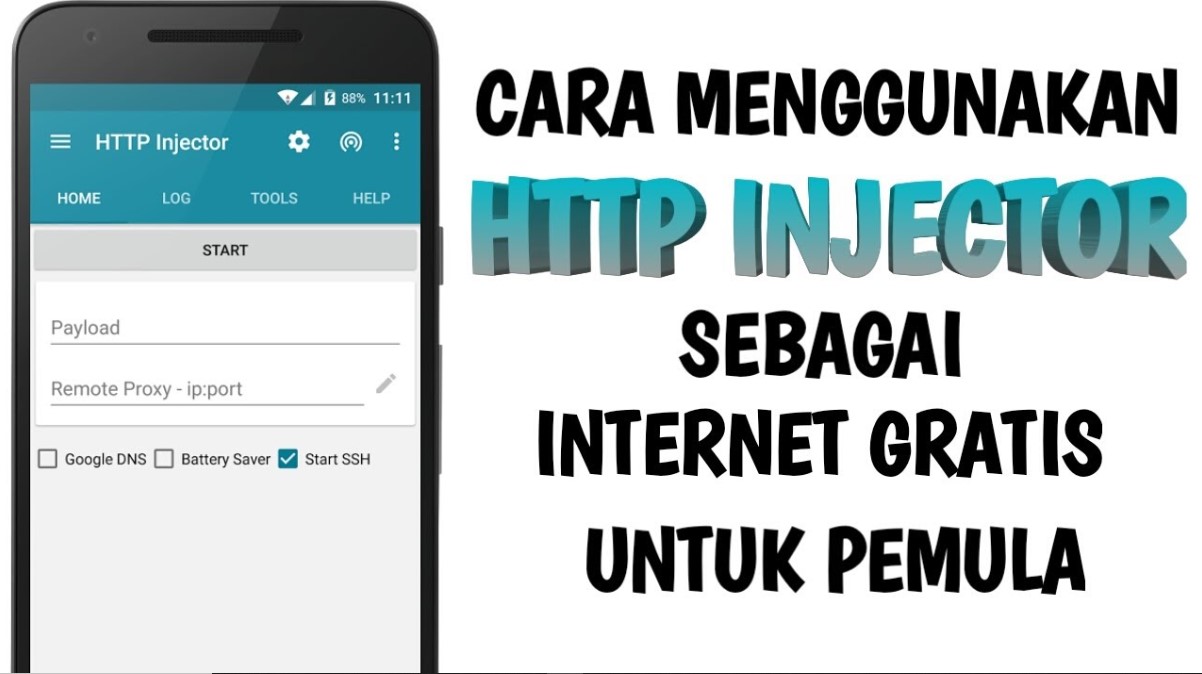 cara menggunakan aplikasi HTTP Injector