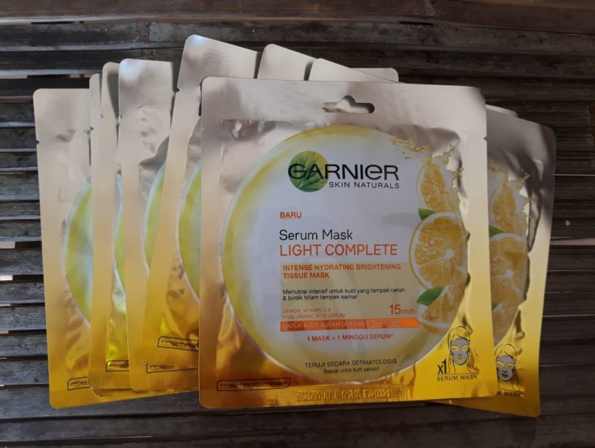 cara penggunaan masker Garnier